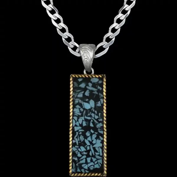 Crushed Turquoise Custom Pendant